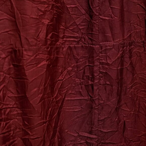 Carven Burgundy Wrinkle-Textured Blouse - Picture 7 of 12